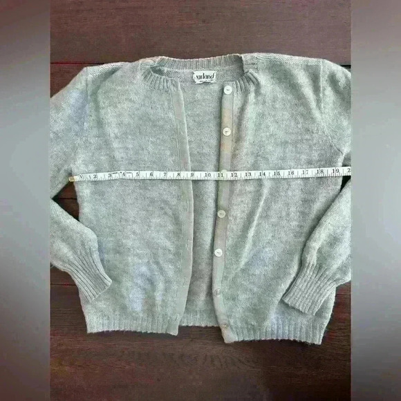 Vintage 1950’s Garland Sheltie Mist Gray Sweater - Picture 3 of 8